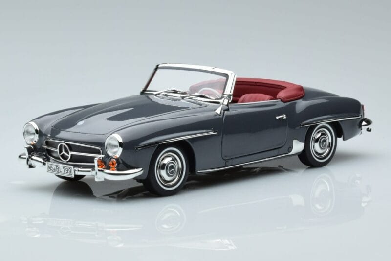 Mercedes 190 SL W121 Roadster Šedý Norev 1:18