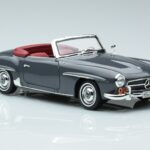 Mercedes 190 SL W121 Roadster Šedý Norev 1:18