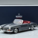 Mercedes 190 SL W121 Roadster Šedý Norev 1:18
