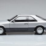 Mercedes 300 CE-24 C124 Kupé Stříbrná Norev 1:18
