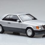 Mercedes 300 CE-24 C124 Kupé Stříbrná Norev 1:18