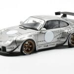 Porsche 911 993 RWB Silver Phantom Asijská Edice GT Spirit 1:18