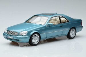 Mercedes CL600 C140 Modrý Metalický Norev 1:18 183448 Kov