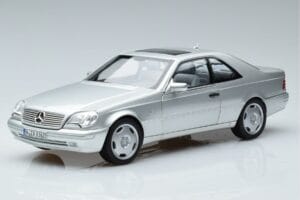 Mercedes CL600 C140 Stříbrná Metalická Norev 1:18 183446 Kov