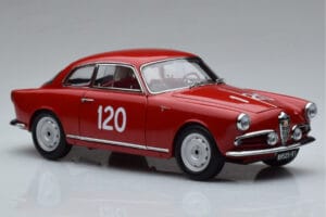 Alfa Romeo Giulietta SV #120 Mille Miglia 1956 Kyosho 1:18 08957A Kov – obrázek 5 z 9