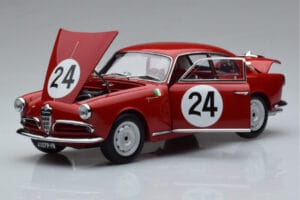 Alfa Romeo Giulietta SV #24 Targa Florio 1958 Kyosho 1:18 08957B Kov – obrázek 2 z 9