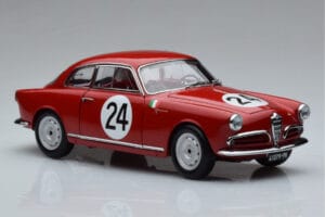 Alfa Romeo Giulietta SV #24 Targa Florio 1958 Kyosho 1:18 08957B Kov – obrázek 5 z 9