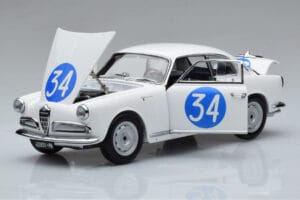 Alfa Romeo Giulietta SV #34 Targa Florio 1960 Kyosho 1:18 08957C Kov – obrázek 2 z 9