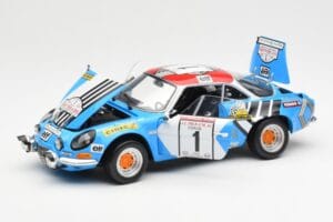 Alpine A110 1600S #1 Nicolas / Vial Winner Tour de Corse 1973 Kyosho 1:18 08485A Kov – obrázek 2 z 8