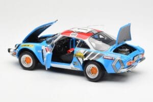 Alpine A110 1600S #1 Nicolas / Vial Winner Tour de Corse 1973 Kyosho 1:18 08485A Kov – obrázek 5 z 8