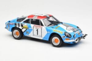 Alpine A110 1600S #1 Nicolas / Vial Winner Tour de Corse 1973 Kyosho 1:18 08485A Kov – obrázek 6 z 8