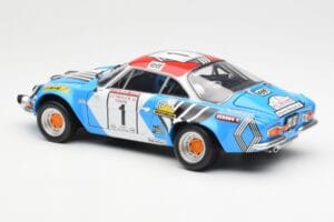 Alpine A110 1600S #1 Nicolas / Vial Winner Tour de Corse 1973 Kyosho 1:18 08485A Kov – obrázek 7 z 8