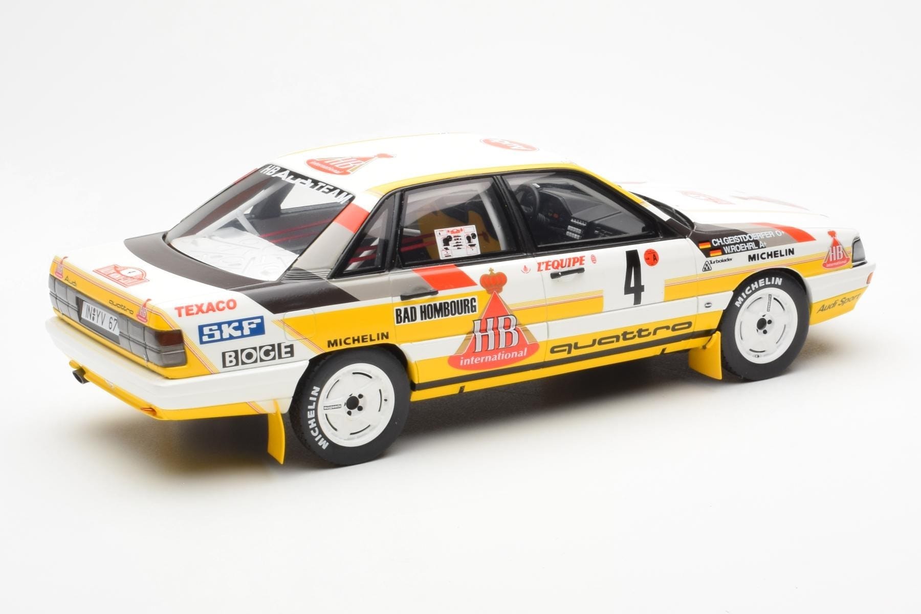 Audi 200 Quattro #4 W. Rohrl / C. Geistdorfer Rally Monte Carlo 1987 Otto 1:18 OT439 Kov – obrázek 2 z 6