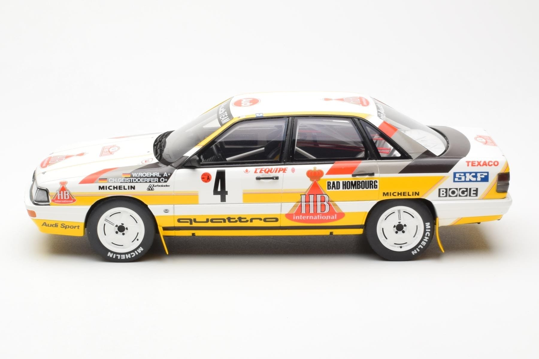 Audi 200 Quattro #4 W. Rohrl / C. Geistdorfer Rally Monte Carlo 1987 Otto 1:18 OT439 Kov – obrázek 3 z 6