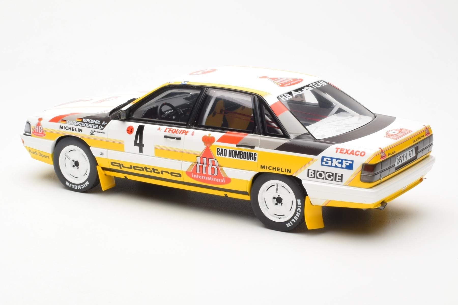 Audi 200 Quattro #4 W. Rohrl / C. Geistdorfer Rally Monte Carlo 1987 Otto 1:18 OT439 Kov – obrázek 5 z 6