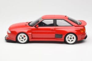 Audi 80 B4 Coupe Prior Design RS2 Červený Otto 1:18 OT1068 Pryskyřice – obrázek 3 z 6