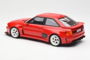 Audi 80 B4 Coupe Prior Design RS2 Červený Otto 1:18 OT1068 Pryskyřice – obrázek 5 z 6