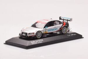 Audi A4 B7 DTM Team Audi Sport Abt #7 F. Biela DTM 2007 Minichamps 1:43 400071797 Kov – obrázek 2 z 4