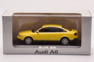 Audi A6 C5 Žlutý Minichamps 1:43 IND47004 Kov – obrázek 4 z 4