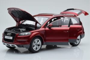 Audi Q7 4L Granátový Červený Kyosho 1:18 09222R Kov – obrázek 2 z 8