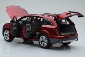 Audi Q7 4L Granátový Červený Kyosho 1:18 09222R Kov – obrázek 5 z 8