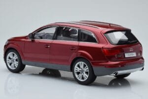 Audi Q7 4L Granátový Červený Kyosho 1:18 09222R Kov – obrázek 7 z 8