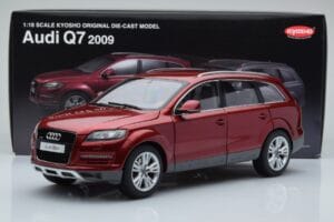 Audi Q7 4L Granátový Červený Kyosho 1:18 09222R Kov – obrázek 8 z 8