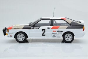 Audi Quattro Audi Sport #1 H. Mikkola / A. Hertz Winners International Swedish Rally 1981 Minichamps 1:18 155811102 Kov – obrázek 3 z 6