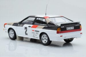 Audi Quattro Audi Sport #1 H. Mikkola / A. Hertz Winners International Swedish Rally 1981 Minichamps 1:18 155811102 Kov – obrázek 5 z 6