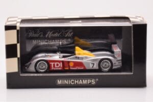 Audi R10 TDI LMP1 #7 R. Capello / T. Kristensen / A. McNish 24 Hours of Le Mans 2006 Minichamps 1:43 400061607 Kov – obrázek 4 z 4