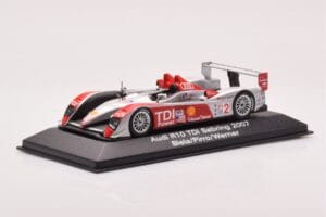 Audi R10 TDI LMP1 #2 F. Biela / E. Pirro / M. Werner 12 Hours of Sebring 2007 Minichamps 1:43 5020700233 Kov – obrázek 2 z 4