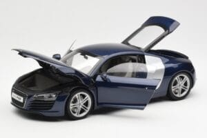 Audi R8 4.2 FSI V8 Modrý Kyosho 1:18 09213BL Kov – obrázek 2 z 8