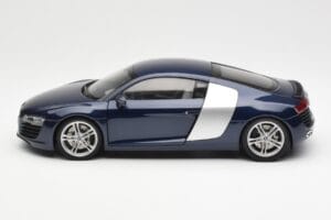 Audi R8 4.2 FSI V8 Modrý Kyosho 1:18 09213BL Kov – obrázek 4 z 8