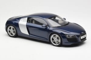 Audi R8 4.2 FSI V8 Modrý Kyosho 1:18 09213BL Kov – obrázek 6 z 8
