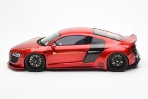 Audi R8 4S Liberty Walk Candy Červený GT Spirit 1:18 GT892 Pryskyřice – obrázek 3 z 6