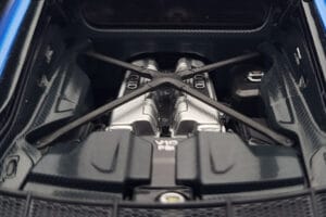 Audi R8 Performance Modrý Kengfai 1:18 VAKF-0355 Kov – obrázek 9 z 10