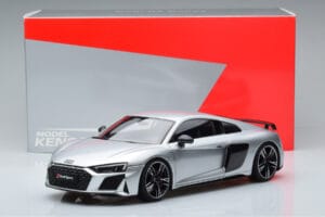 Audi R8 Performance Stříbrný Kengfai 1:18 VAKF-0354 Kov – obrázek 10 z 10