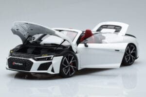 Audi R8 Spyder Performance Bílý Kengfai 1:18 VAKF-0351 Kov – obrázek 2 z 11