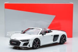Audi R8 Spyder Performance Bílý Kengfai 1:18 VAKF-0351 Kov – obrázek 11 z 11