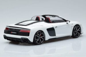Audi R8 Spyder Performance Bílý Kengfai 1:18 VAKF-0351 Kov – obrázek 3 z 11