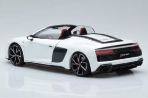 Audi R8 Spyder Performance Bílý Kengfai 1:18 VAKF-0351 Kov – obrázek 8 z 11