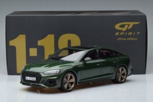 Audi RS5 B9 Sportback Sonoma Zelený Asia Edition GT Spirit 1:18 CLDC018 Pryskyřice – obrázek 6 z 6