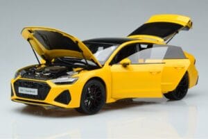 Audi RS7 C8 Sportback Žlutý Vossen Rims Limitovaná Edice Kengfai 1:18 VAKF-0335 Kov – obrázek 2 z 8