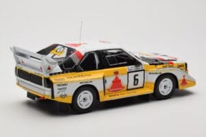 Audi Sport Quattro S1 E2 #6 H. Mikkola / A. Hertz Rally 1000 Lakes 1985 IXO 1:18 18RMC161B Kov – obrázek 2 z 6