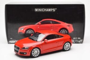 Audi TT 8J Červený Metalíza Minichamps 1:18 100015021 Kov – obrázek 8 z 8