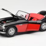 Austin-Healey 3000 Mk I Spider Černý Červený Kyosho 1:18 08141KR - image 2 of 8