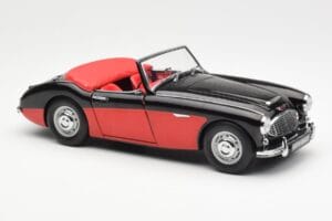 Austin-Healey 3000 Mk I Spider Černý Červený Kyosho 1:18 08141KR Kov – obrázek 6 z 8