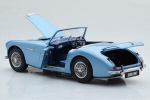 Austin-Healey 3000 Mk1 BN7 Modrý Kyosho 1:18 08149HBL Kov – obrázek 3 z 8