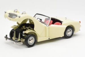 Austin-Healey Sprite Mk I Open Old English Bílý Kyosho 1:18 08953EW Kov – obrázek 2 z 8