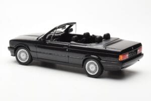 BMW 325i E30 Kabriolet Černý Metalíza Norev 1:18 183211 Kov – obrázek 5 z 6
